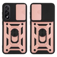 Θήκη Ring Armor CamPro Sonique για OnePlus OnePlus Nord 5 5G Ροζ Χρυσό