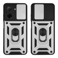 Θήκη Ring Armor CamPro Sonique για Xiaomi Redmi A5 4G (173.45mm) Ασημί