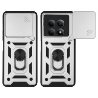 Θήκη Ring Armor CamPro Sonique για Xiaomi Redmi Note 15 4G / Redmi Note 15 5G / Poco M8 5G Ασημί