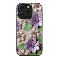 Θήκη Sonique 3D Flower Series για Apple iPhone 15 Pro Βιολετί