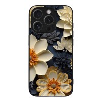 Θήκη Sonique 3D Flower Series για Apple iPhone 15 Pro Εκρού