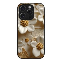 Θήκη Sonique 3D Flower Series για Apple iPhone 15 Pro Λευκό