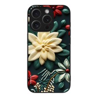 Θήκη Sonique 3D Flower Series για Apple iPhone 15 Pro Πράσινο