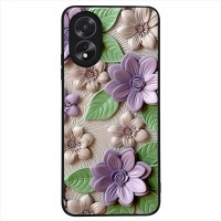 Θήκη Sonique 3D Flower Series για Oppo A38 Βιολετί