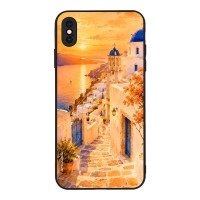 Θήκη Sonique Greek Island Muse Series για Apple iPhone XS MAX Ηλιοβασίλεμα στην Οία