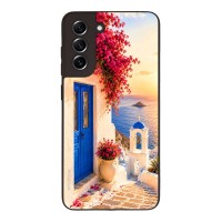 Θήκη Sonique Greek Island Muse Series για Samsung Galaxy S21 FE Ηλιοβασίλεμα Σαντορίνης