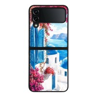 Θήκη Sonique Greek Island Muse Series για Samsung Galaxy Z Flip 4 Σαντορινό Γαλάζιο