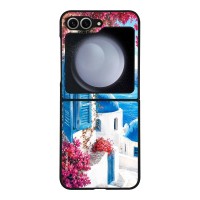 Θήκη Sonique Greek Island Muse Series για Samsung Galaxy Z Flip 6 / Galaxy Z Flip 7 FE 5G Σαντορινό Γαλάζιο