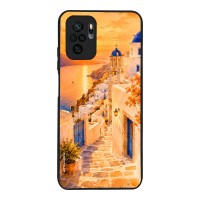 Θήκη Sonique Greek Island Muse Series για Xiaomi Redmi Note 10 / Redmi Note 10s / Poco M5s Ηλιοβασίλεμα στην Οία