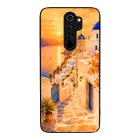 Θήκη Sonique Greek Island Muse Series για Xiaomi Redmi Note 8 Pro Ηλιοβασίλεμα στην Οία