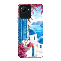 Θήκη Sonique Greek Island Muse Series για Realme C30 Σαντορινό Γαλάζιο