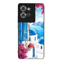 Θήκη Sonique Greek Island Muse Series για Motorola Edge 50 5G Σαντορινό Γαλάζιο
