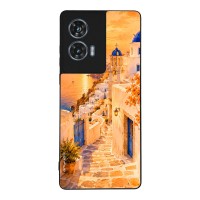 Θήκη Sonique Greek Island Muse Series για Motorola Edge 50 Fusion 5G Ηλιοβασίλεμα στην Οία