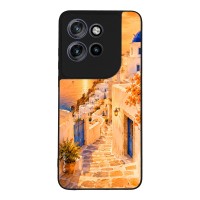 Θήκη Sonique Greek Island Muse Series για Motorola Edge 50 Neo 5G Ηλιοβασίλεμα στην Οία