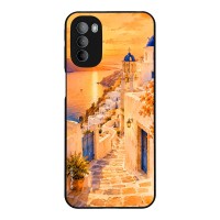 Θήκη Sonique Greek Island Muse Series για Motorola Moto G31 4G / Moto G41 4G Ηλιοβασίλεμα στην Οία