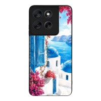 Θήκη Sonique Greek Island Muse Series για Motorola Moto G56 5G Σαντορινό Γαλάζιο