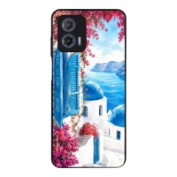 Θήκη Sonique Greek Island Muse Series για Motorola Moto G73 5G Σαντορινό Γαλάζιο