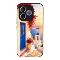 Θήκη Sonique Greek Island Muse Series για Honor 600 Lite 5G Ηλιοβασίλεμα Σαντορίνης