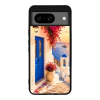 Θήκη Sonique Greek Island Muse Series για Google Pixel 8 5G Ηλιοβασίλεμα Σαντορίνης