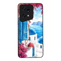 Θήκη SoniqueGreek Island Muse Series για Oppo Find X5 Pro 5G Σαντορινό Γαλάζιο