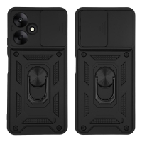 Θήκη Ring Armor CamPro Sonique για Xiaomi Redmi 13C 5G Μαύρο