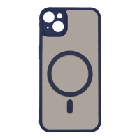 Θήκη Magnetic MagMatte Lens Sonique Apple iPhone 15 Plus Μπλε Σκούρο