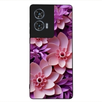 Θήκη Sonique 3D Flower Series για Motorola Edge 50 Fusion 5G Ροζ