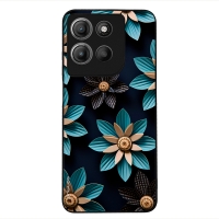 Θήκη Sonique 3D Flower Series για Motorola Moto G15 4G / Moto G15 Power Γαλάζιο
