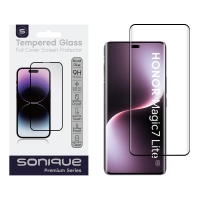 Curvy Glass Sonique Premium Series HD Full Cover 9H Honor Magic7 Lite 5G Μαύρο