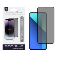 Privacy Glass Sonique Premium Series HD Full Cover 9H Xiaomi Redmi Note 13 4G / Redmi Note 13 Pro 5G / Poco X6 5G Μαύρο