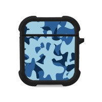Θήκη Σιλικόνης Sonique Camouflage Army Series για AirPods 1/2 Μπλε