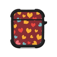 Θήκη Σιλικόνης Sonique Heart Series για AirPods 1/2 Μπορντώ