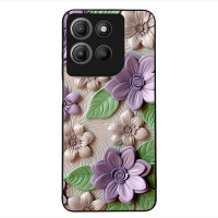Θήκη Sonique 3D Flower Series για Motorola Moto G15 4G / Moto G15 Power Βιολετί
