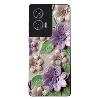 Θήκη Sonique 3D Flower Series για Motorola Edge 50 Fusion 5G Βιολετί