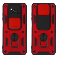 Θήκη Ring Armor CamPro Sonique για Xiaomi Poco X3 NFC / Poco X3 Pro Κόκκινο