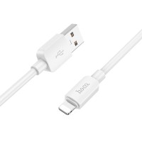 HOCO X96 HYPER, ΚΑΛΩΔΙΟ ΦΟΡΤΙΣΗΣ USB ΣΕ LIGHTNING 2.4A, 1M, ΛΕΥΚΟ