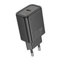 HOCO N60 GENTLE ΦΟΡΤΙΣΤΗΣ, 20W, ΜΑΥΡΟ
