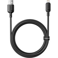 BASEUS SILKY SERIES, ΚΑΛΩΔΙΟ LIGHTNING, 2m, ΜΑΥΡΟ