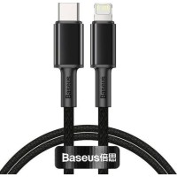BASEUS HIGH DENSITY, ΚΑΛΩΔΙΟ ΓΡΗΓΟΡΗΣ ΦΟΡΤΙΣΗΣ, TYPE-C ΣΕ LIGHTNING, 20W, 2m, ΜΑΥΡΟ