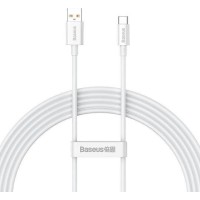BASEUS SUPERIOR SERIES, ΚΑΛΩΔΙΟ ΓΡΗΓΟΡΗΣ ΦΟΡΤΙΣΗΣ, TYPE-C, 100W, 2M, ΛΕΥΚΟ