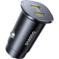 BASEUS GOTRIP DP1, ΦΟΡΤΙΣΤΗΣ ΑΥΤΟΚΙΝΗΤΟΥ, 2 ΘΥΡΕΣ, 30W, ΜΑΥΡΟ