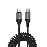 HOCO X121 NUEVO ΚΑΛΩΔΙΟ ΦΟΡΤΙΣΗΣ TYPE-C ΣΕ LIGHTNING, 27W, ΜΑΥΡΟ
