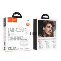 HOCO EA8 WARM SOUND ΑΣΥΡΜΑΤΑ ΑΚΟΥΣΤΙΚΑ, BLUETOOTH 5.4, 350MAH, ΓΚΡΙ