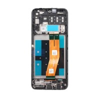 Samsung A145F Galaxy A14 4G - LCD display + Touch Unit + Front Cover Black Original (Service Pack)