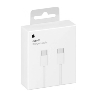Apple Braided USB 2.0 Cable USB-C male - USB-C 60W Λευκό 1m MQKJ3ZM/A Woven