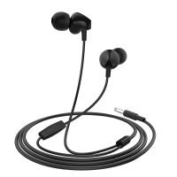 HOCO M60 wire earphones 3,5mm Jack with microphone black
