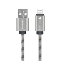 FORCELL F-ENERGY Metal C236 cable USB-A to Lightning 2,4A 12W 1m silver