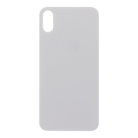 Apple iPhone X - Battery Door with Adhesive Large Hole Version White With Logo OEM