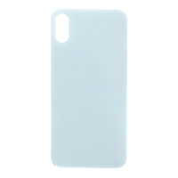 Apple iPhone XS - Battery Door with Adhesive Large Hole Version White With Logo OEM