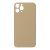Apple iPhone 11 Pro - Battery Door with Adhesive Large Hole Version Gold With Logo OEM